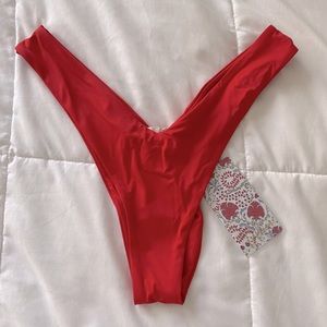 Toluca Swim Vesta Mini Bottom - Scarlet